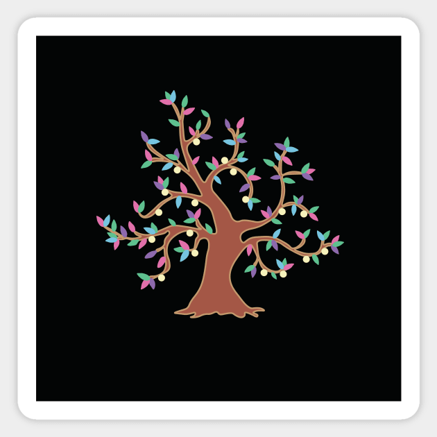 Rainbow Leaf Tree Sticker by Eliza-Grace